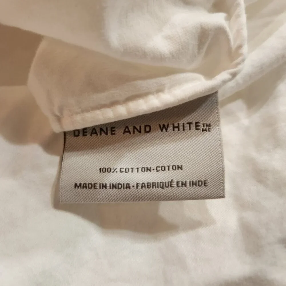 Deane and‎ White 100% Cotton White sheets OEKO-TEX Certified thick luxury.